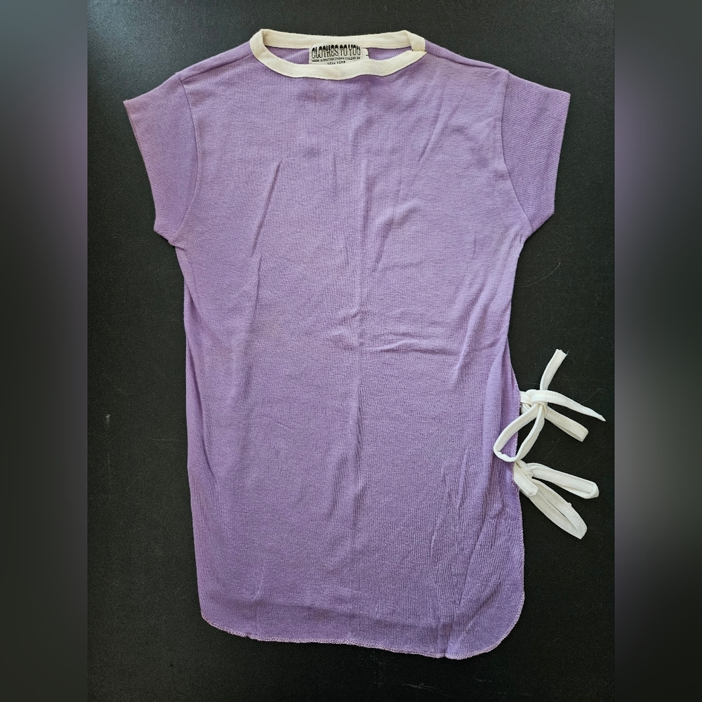 Vintage - "Clothes to You" Violet Cotton Blend Top - NWOT